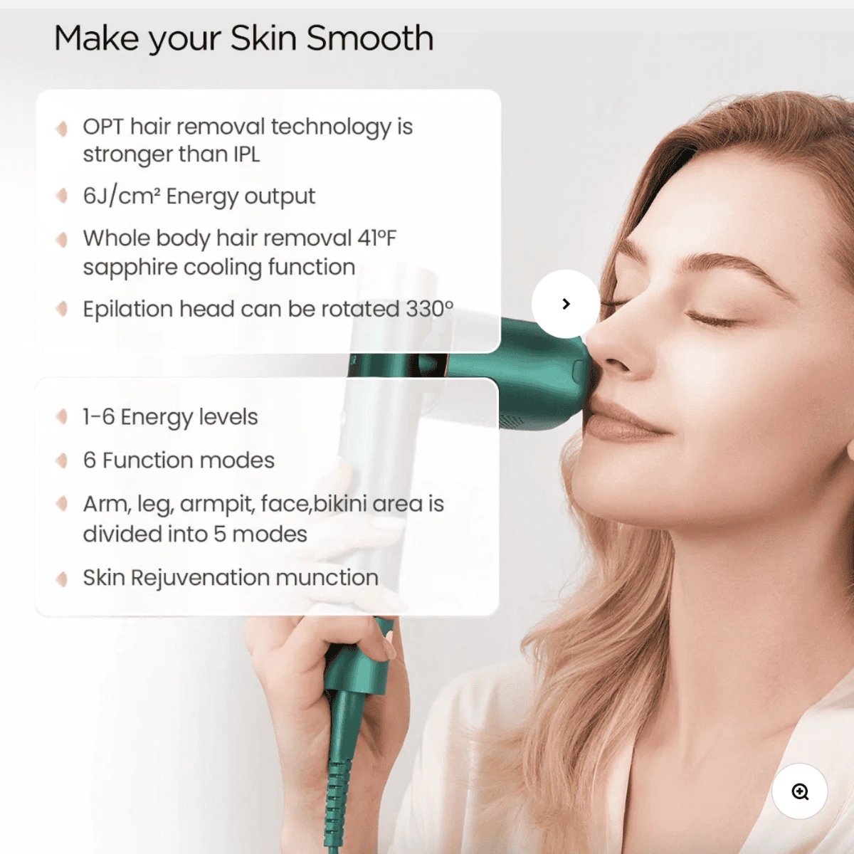 JOVS Venus Pro II Hair Remover 4 JOVS Venus Pro II Hair Remover - Image 2