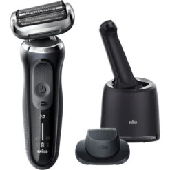 Braun Series 7 70-N7200cc Electric Shaver For Men With SmartCare Center, Precision Trimmer - Black
