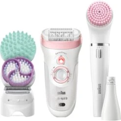 Braun Silk-épil Beauty Set 9 9-995 Deluxe 9-in-1 Epilator, Cleansing Kit