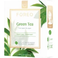 FOREO Farm To Face Collection Mask - Green Tea 9 FOREO Farm To Face Collection Mask - Green Tea -FOREO || Braun || Therabody Shop FO F9328 ECM 001
