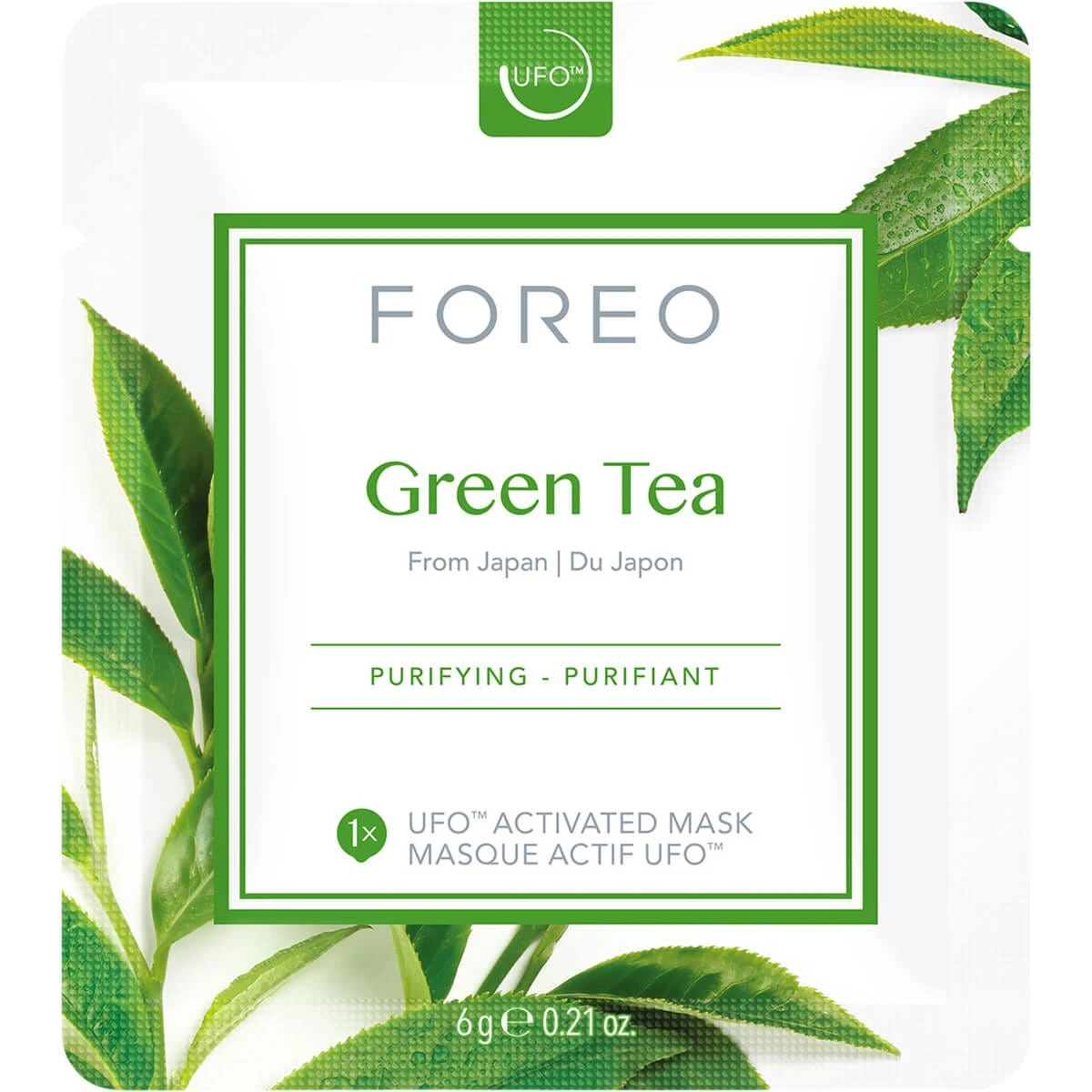 FOREO Farm To Face Collection Mask - Green Tea 3 FOREO Farm To Face Collection Mask - Green Tea
