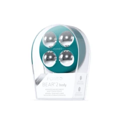FOREO BEAR™ 2 Body Microcurrent Toning Device -FOREO || Braun || Therabody Shop FOREO BEAR2Body Packaging Evergreen Angle