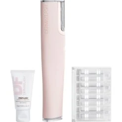 DERMAFLASH LUXE+ Anti-Ageing, Exfoliation + Peach Fuzz Removal Device -FOREO || Braun || Therabody Shop LUXE Blush 04 1